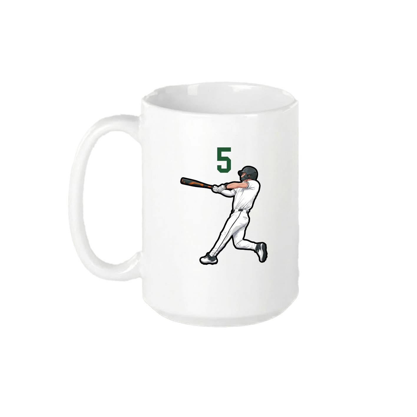 15oz Coffee Mug — Number Top in White