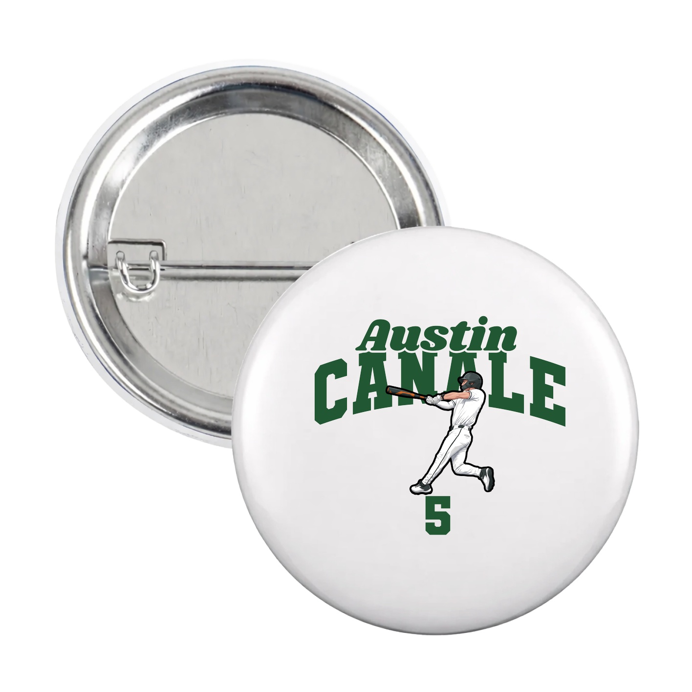 Game Day Button — Signature Arch in White