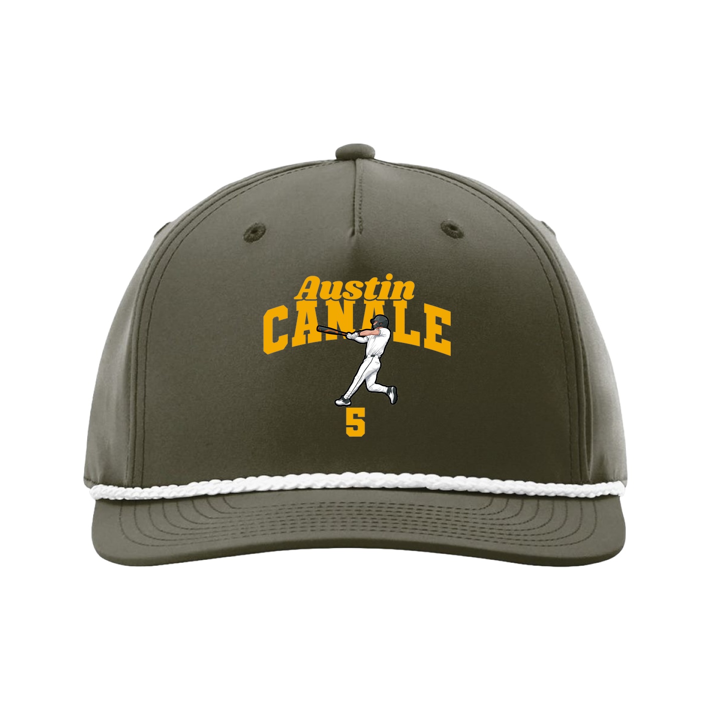 Five-Panel Classic Rope Cap — Signature Arch in Green