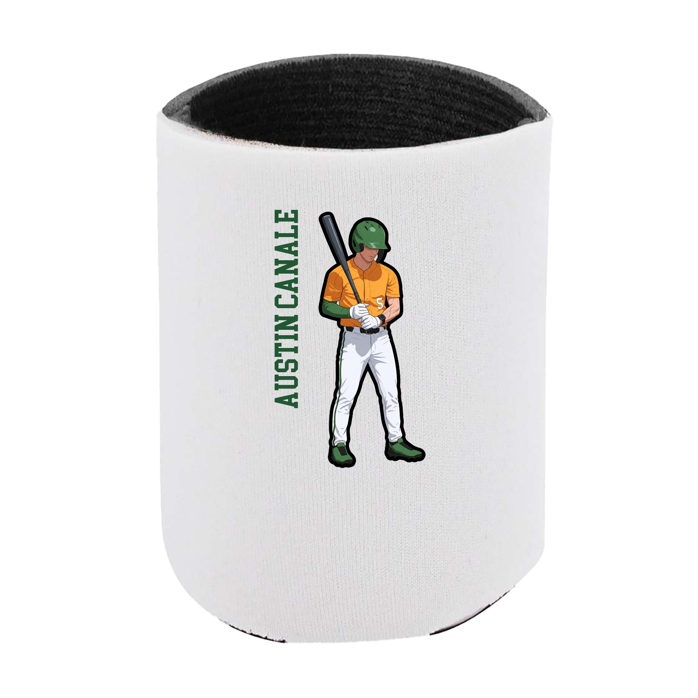 Can Holder — Name Vertical in White