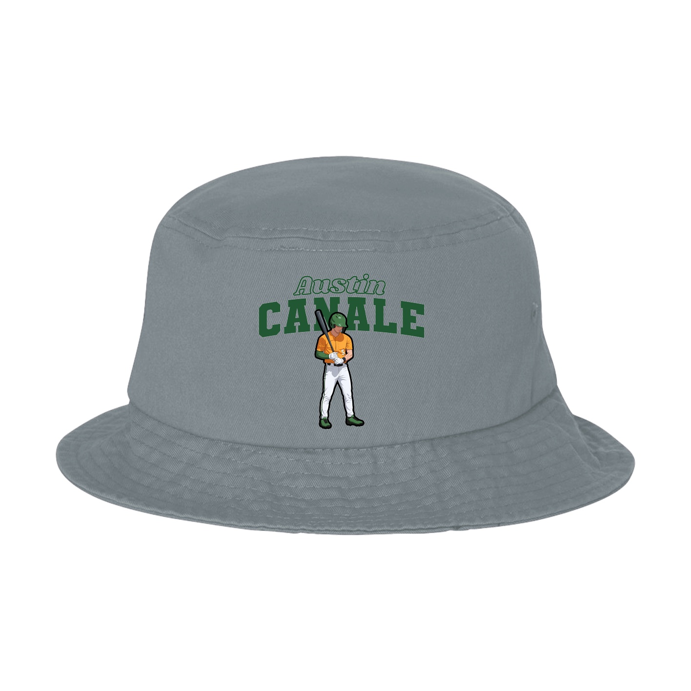 Bucket Cap — Name Arch in Grey