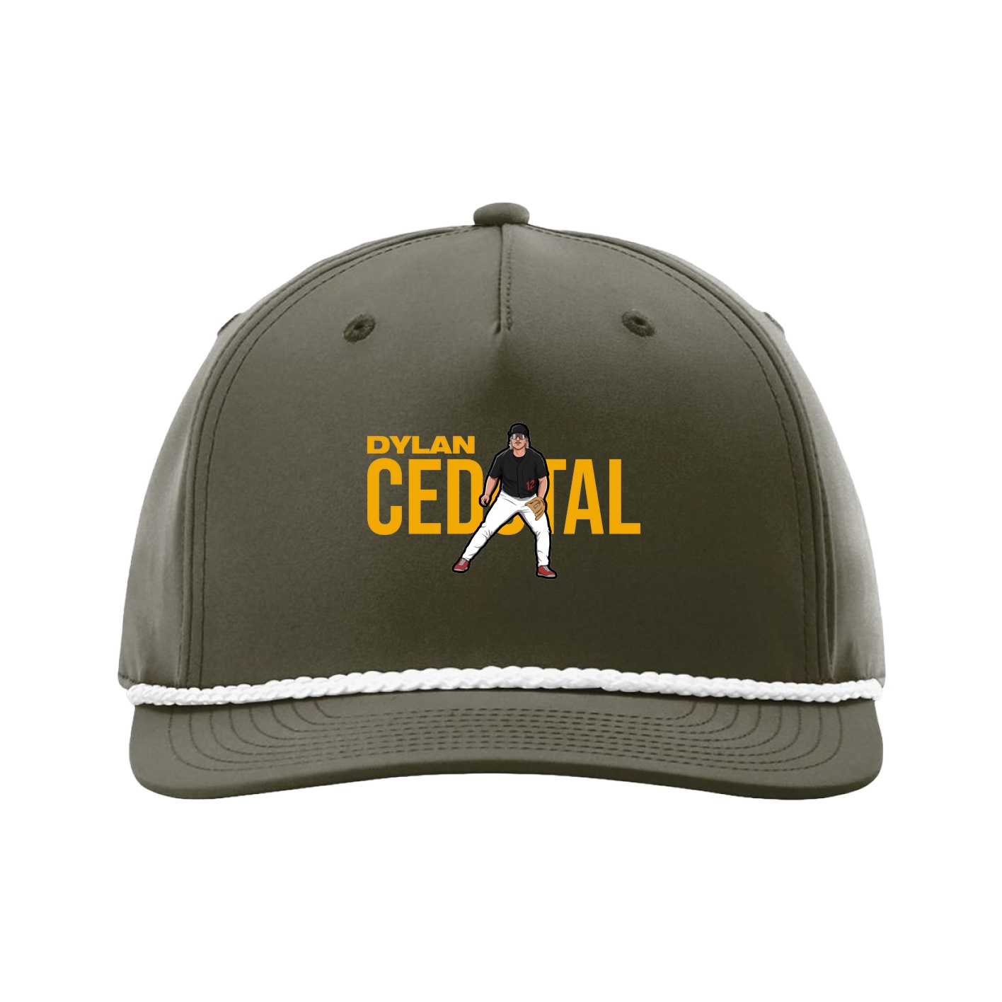 Five-Panel Classic Rope Cap — Player Name in Green