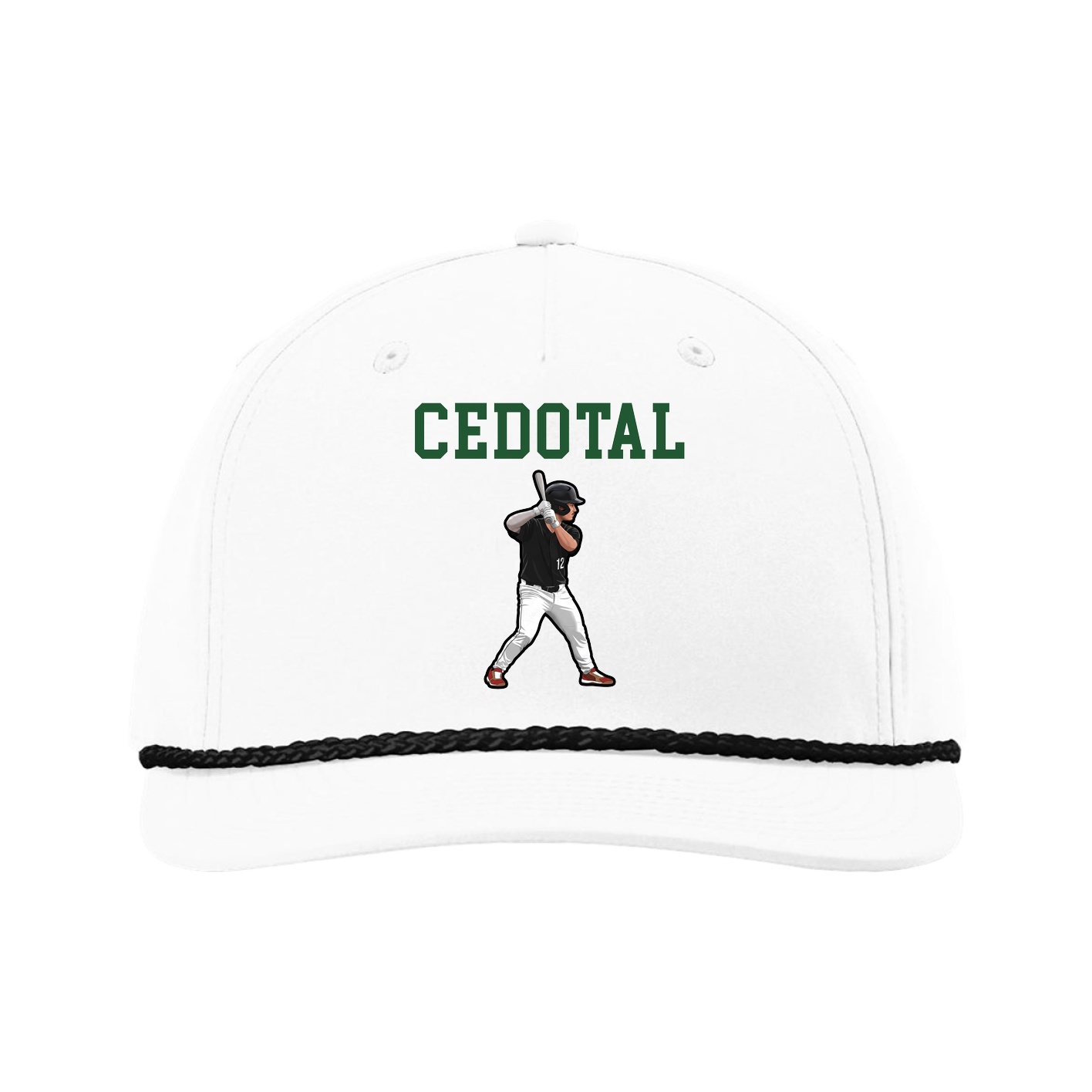 Five-Panel Classic Rope Cap — Shirsey in White
