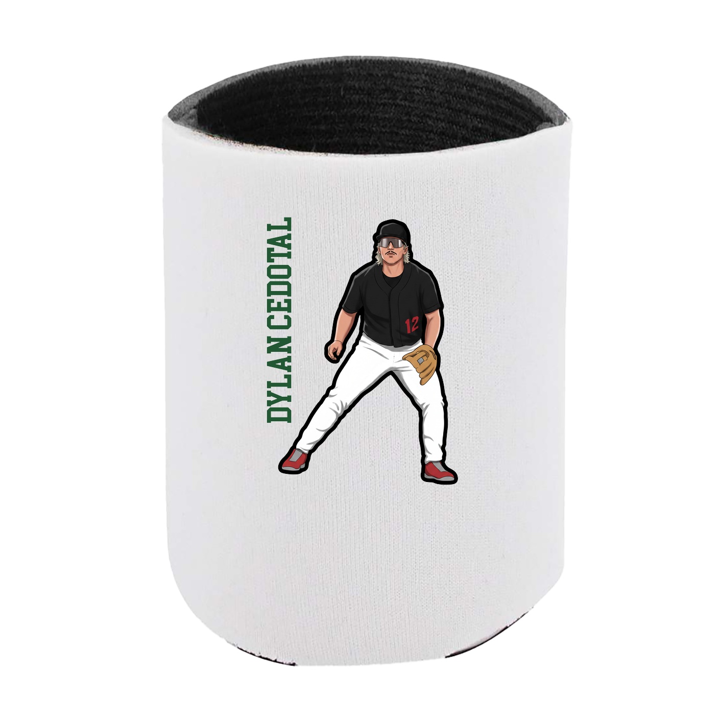 Can Holder — Name Vertical in White