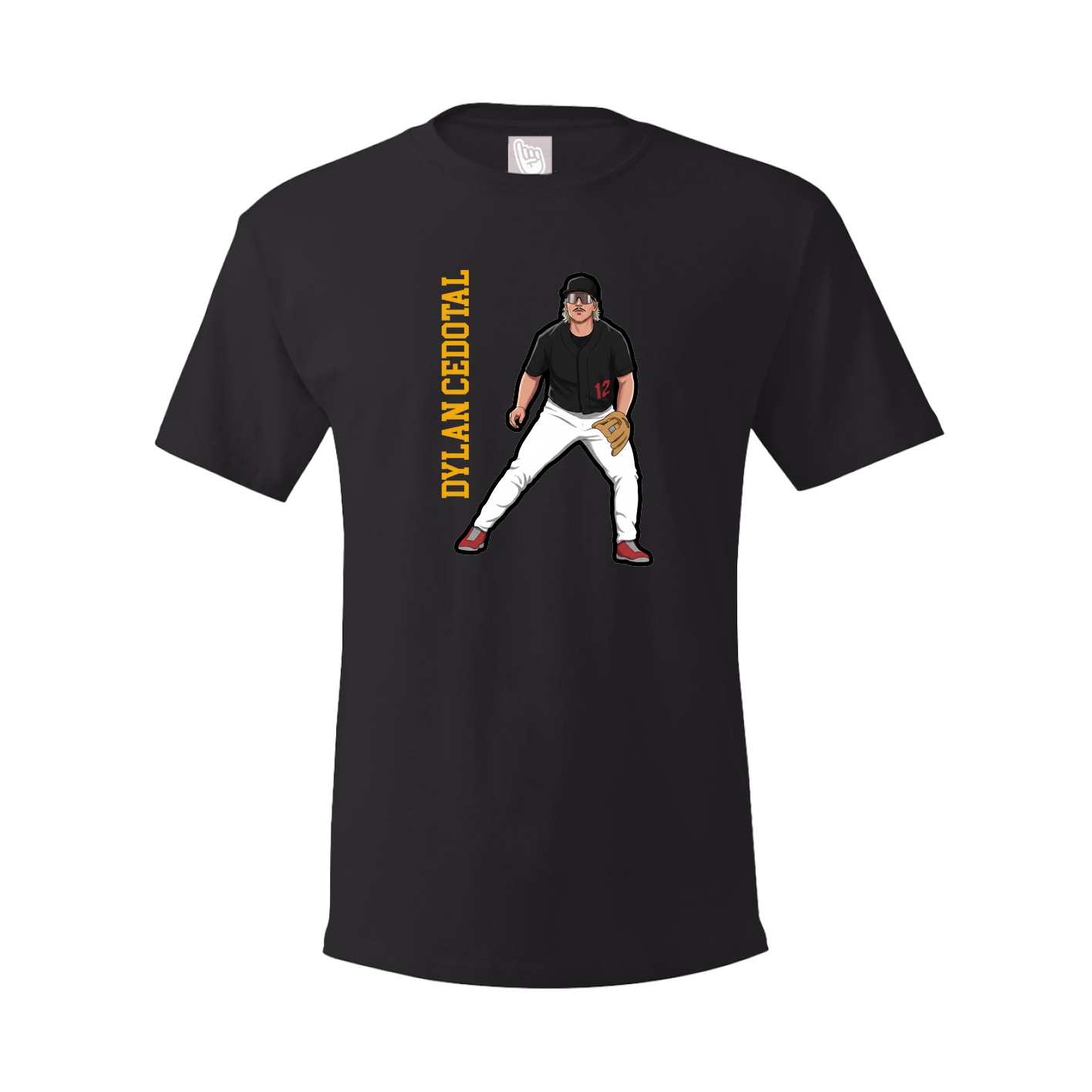 Tee — Name Vertical in Black