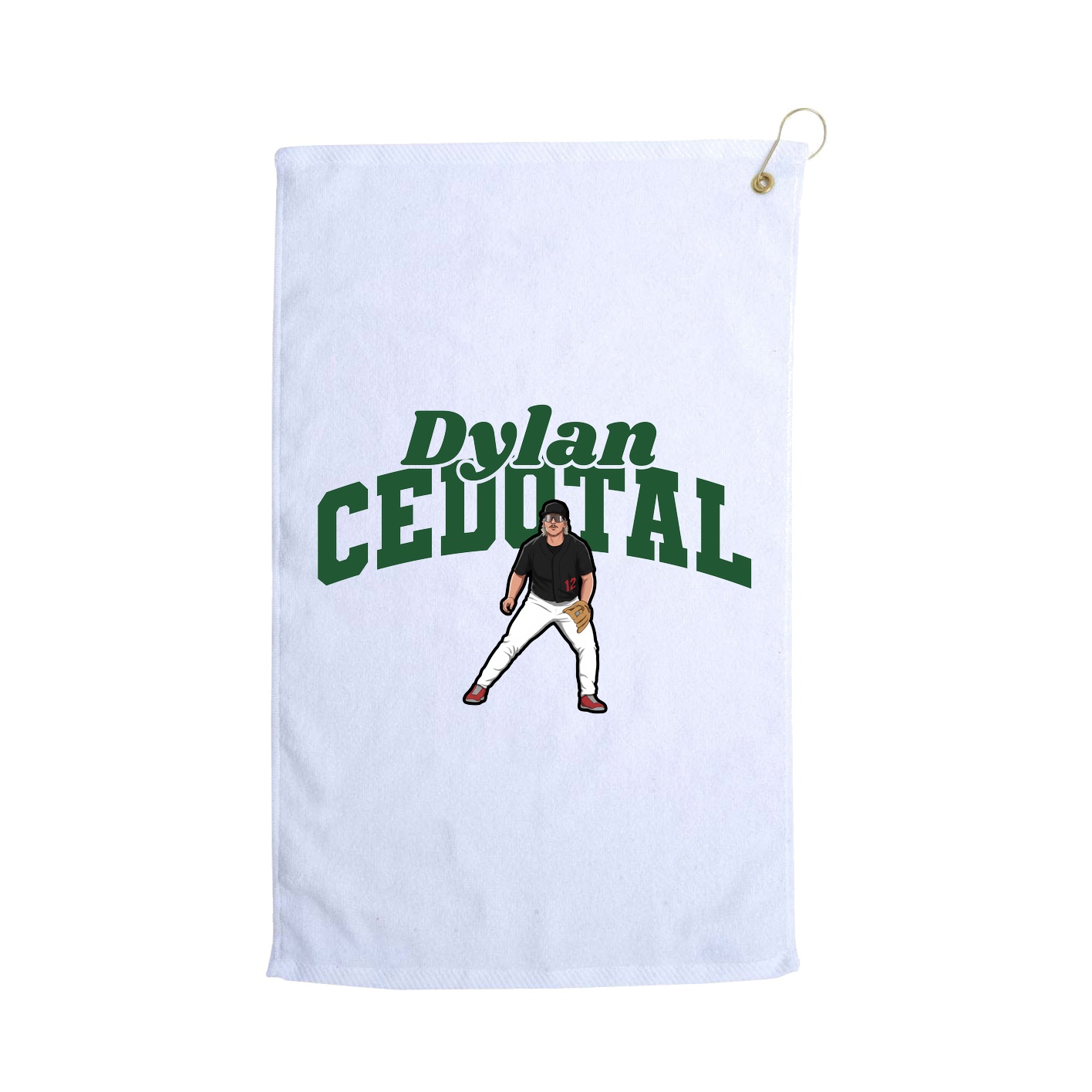 Golf Towel — Signature Arch in White