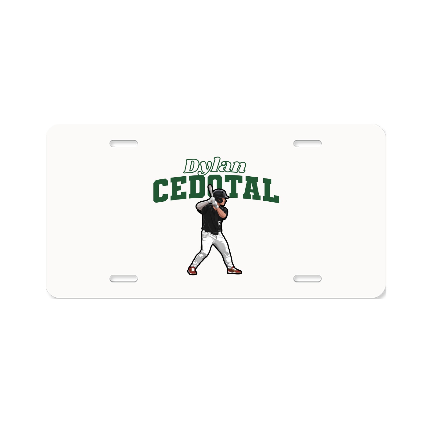 License Plate — Name Arch in Classic