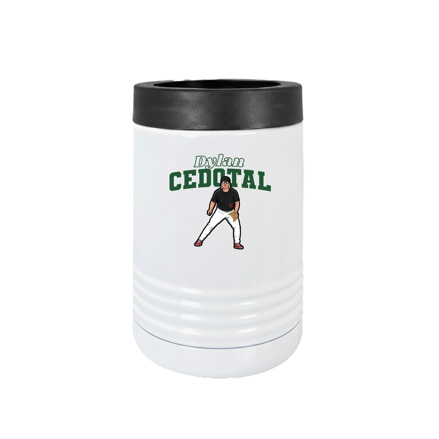 Beverage Holder — Name Arch in White
