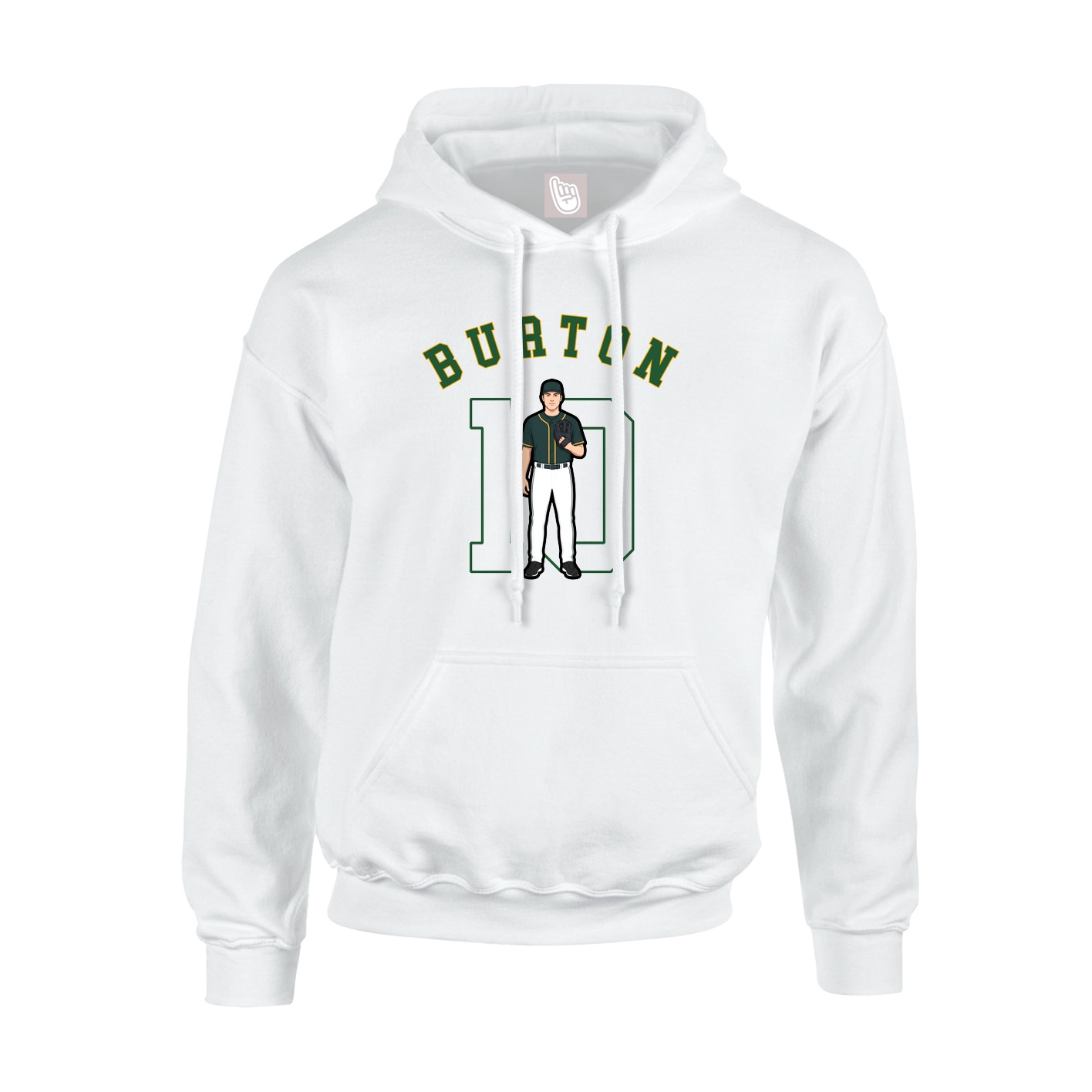 Youth Hoodie — Shirsey Arch in White