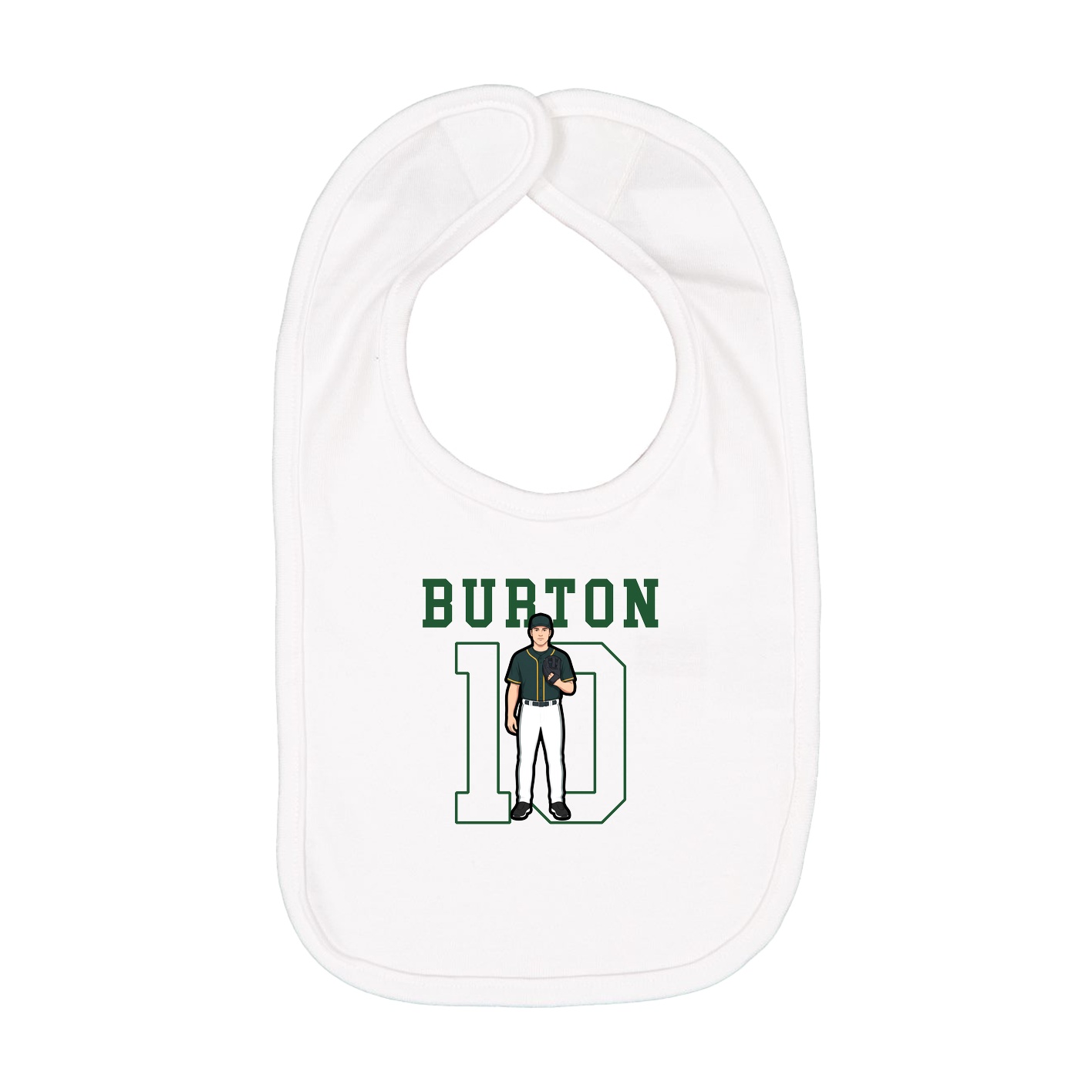 Infant Bib — Shirsey in White