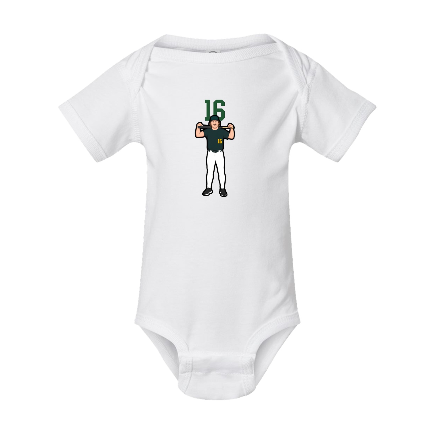 Baby Onesie — Number Top in White
