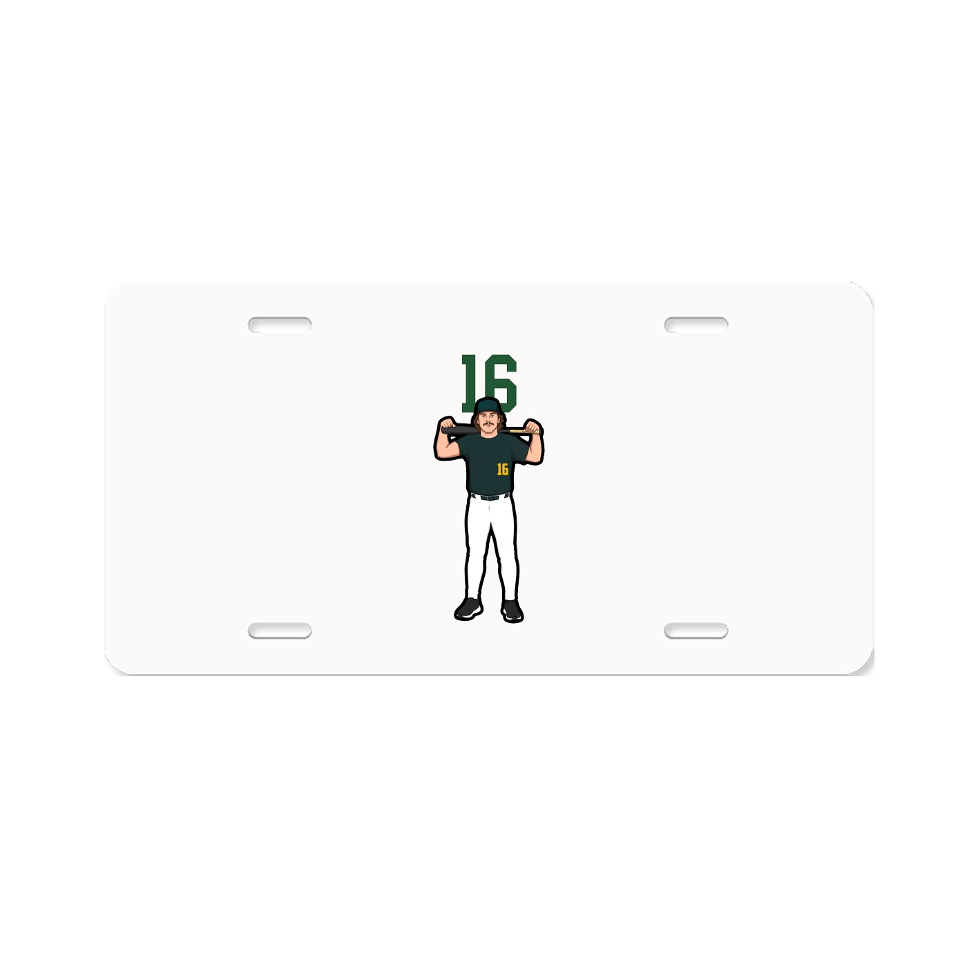 License Plate — Number Top in Classic