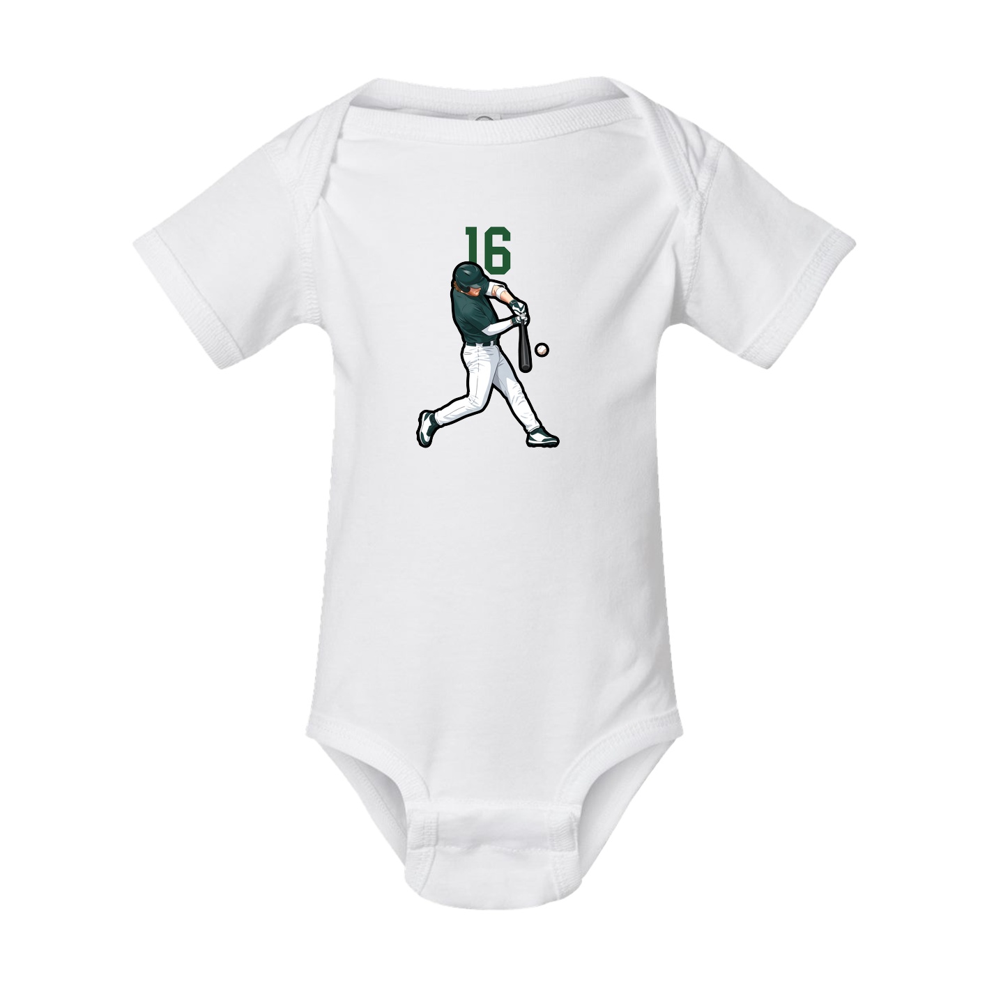 Baby Onesie — Number Top in White