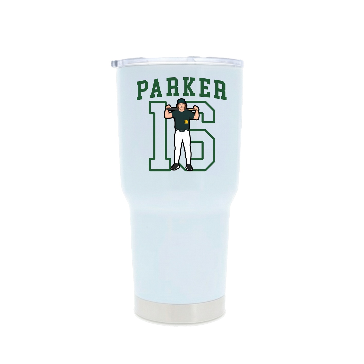 30oz Stainless Steel Tumbler — Shirsey in White