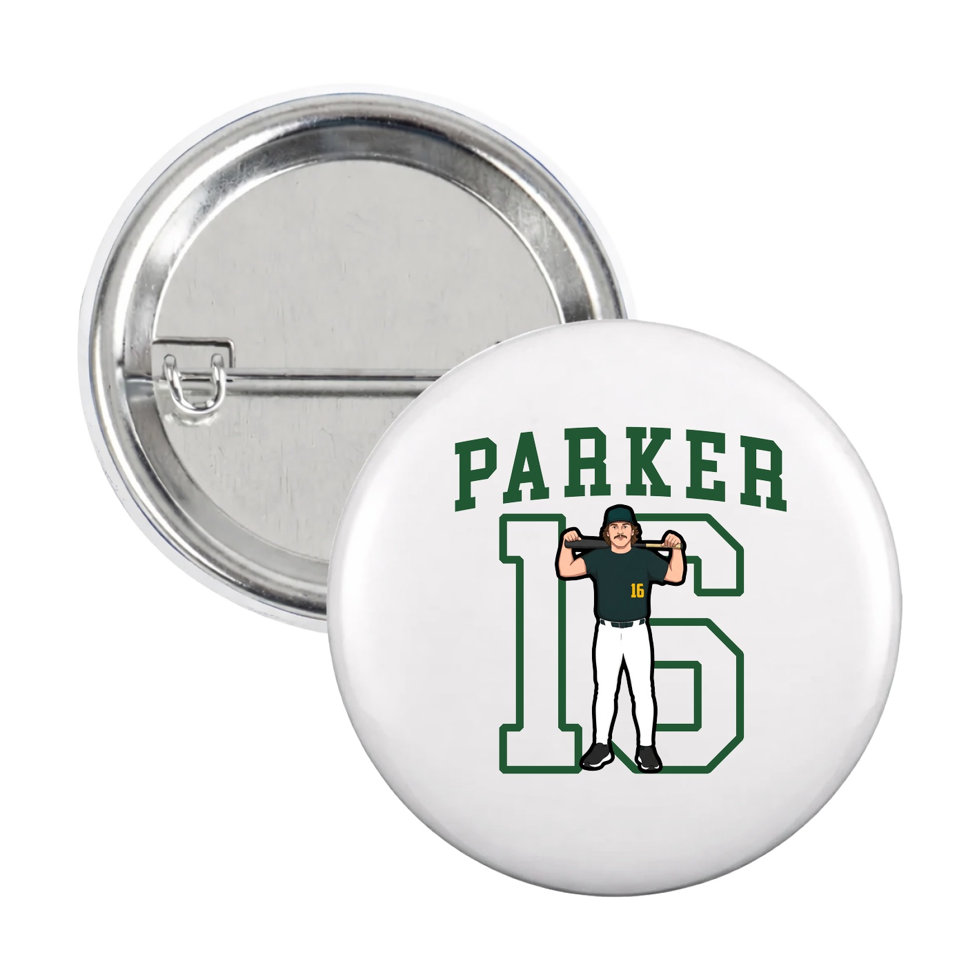 Game Day Button — Shirsey in White
