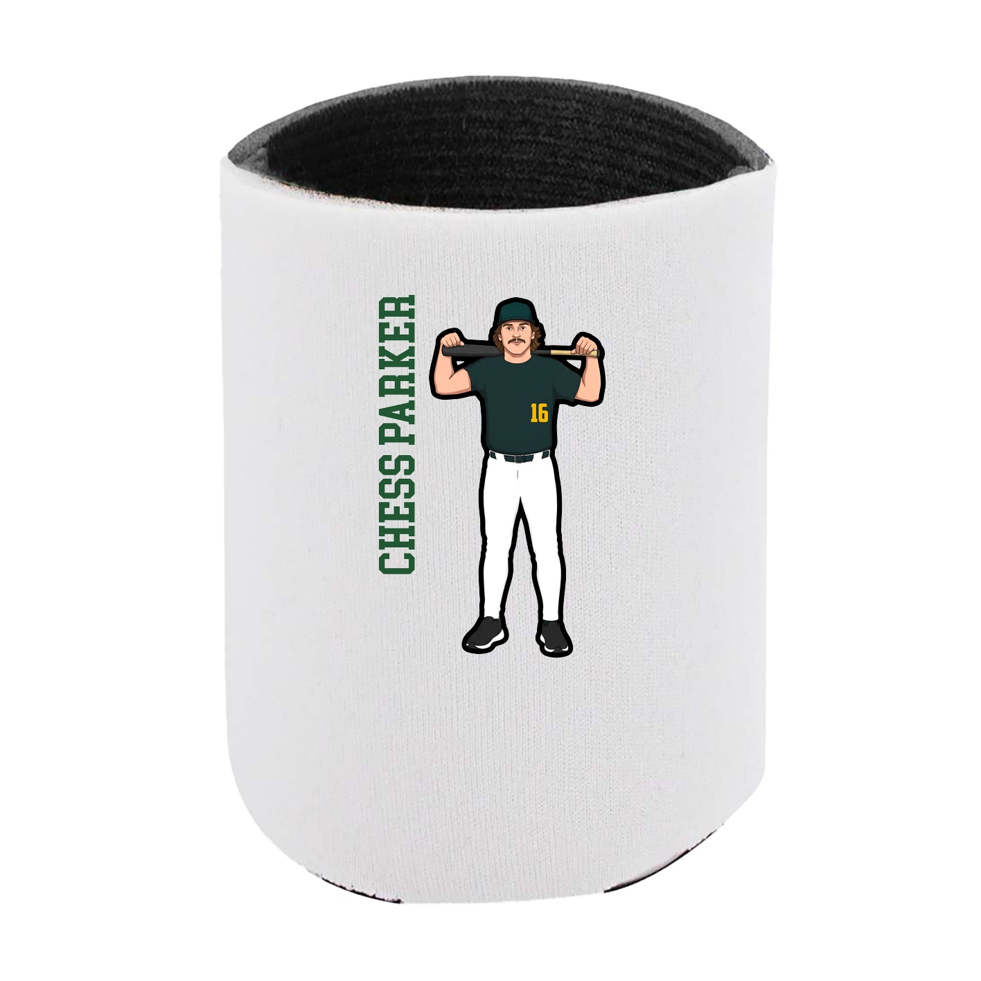Can Holder — Name Vertical in White