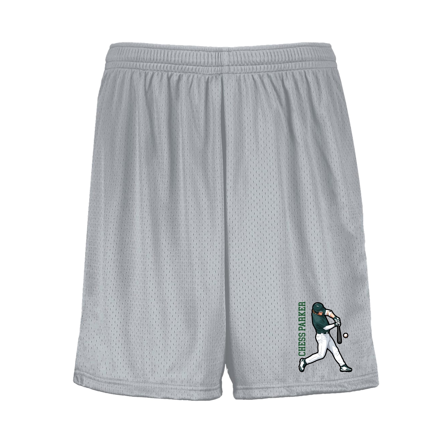Shorts — Name Vertical in Silver