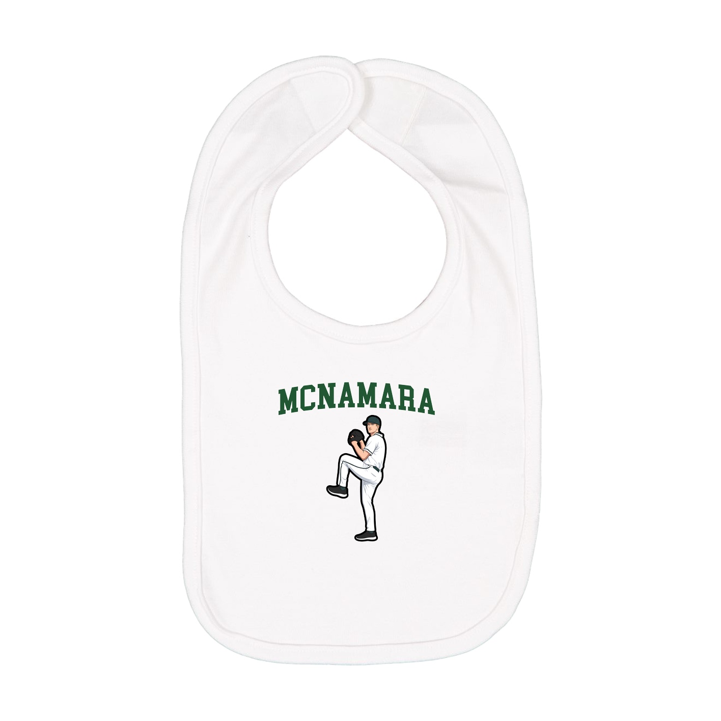 Infant Bib — Shirsey in White