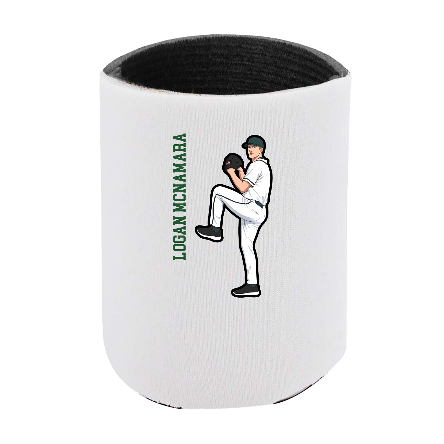Can Holder — Name Vertical in White