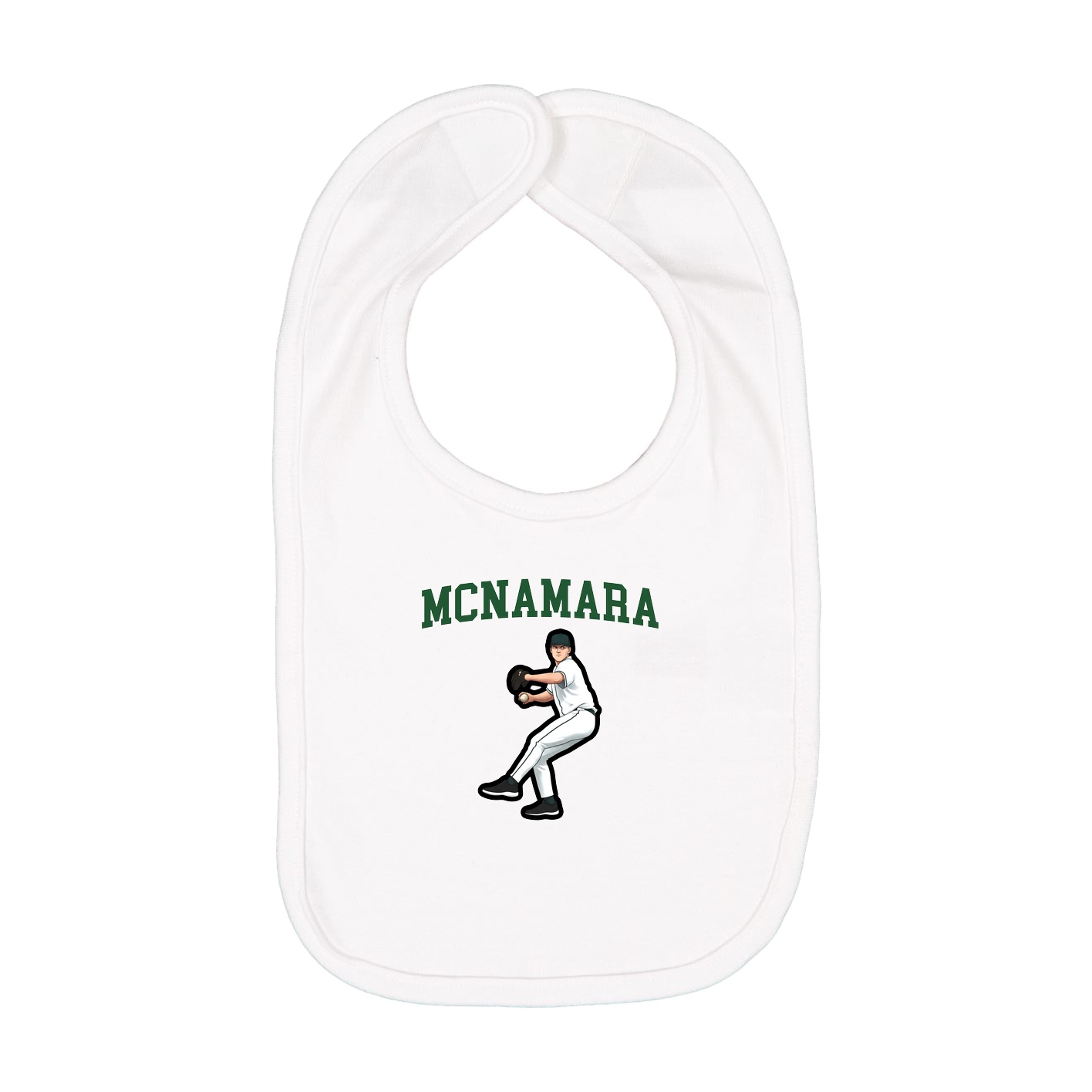 Infant Bib — Shirsey in White