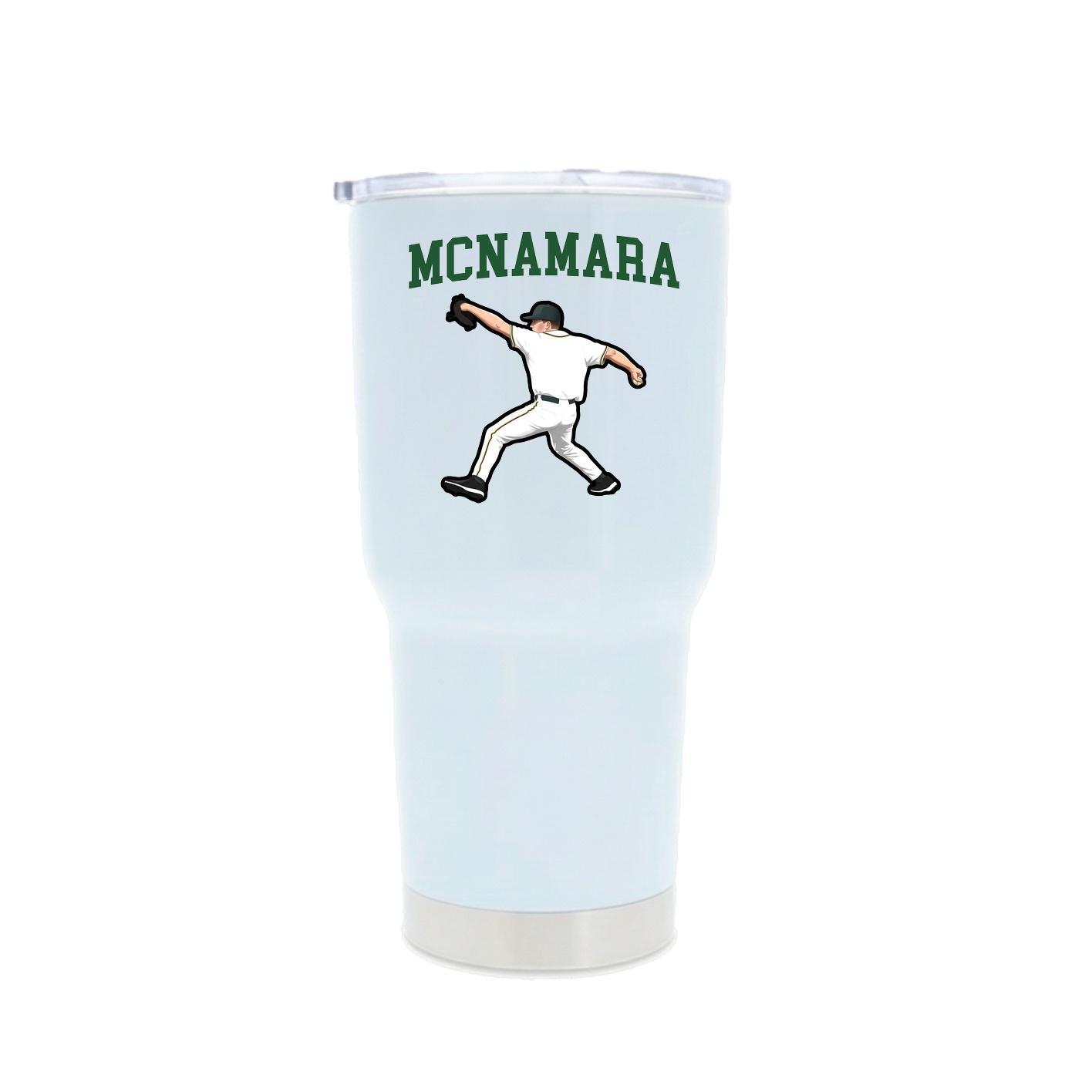 30oz Stainless Steel Tumbler — Shirsey in White