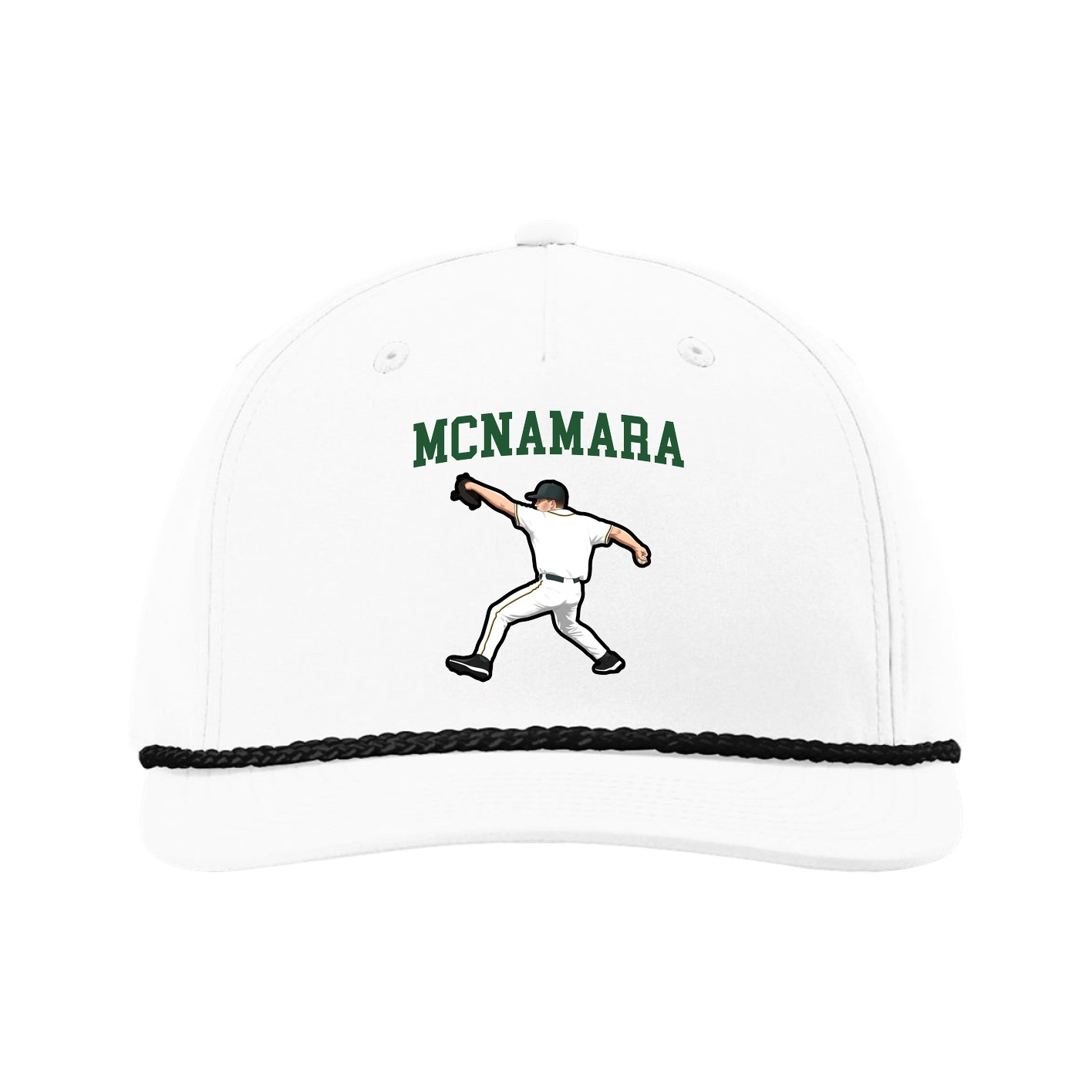 Five-Panel Classic Rope Cap — Shirsey in White