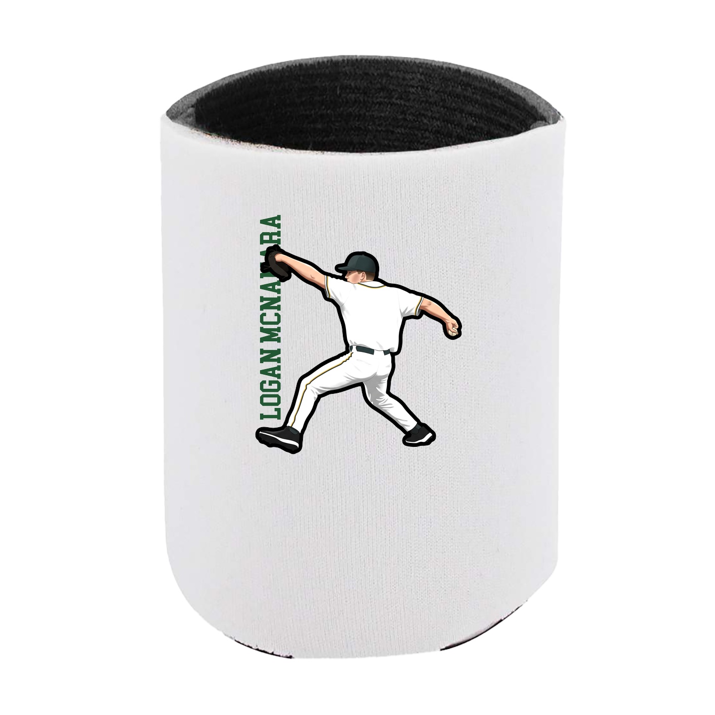 Can Holder — Name Vertical in White