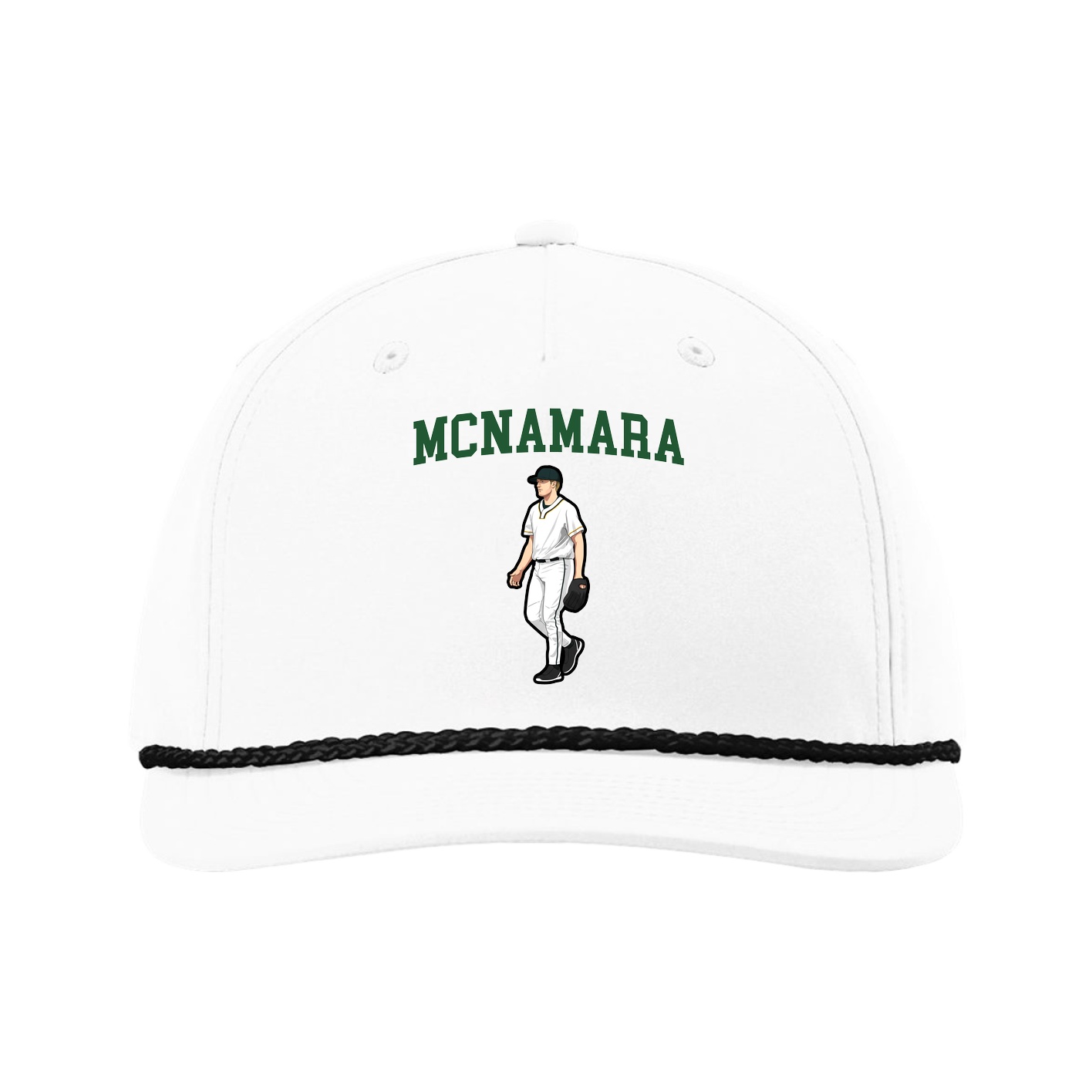 Five-Panel Classic Rope Cap — Shirsey in White