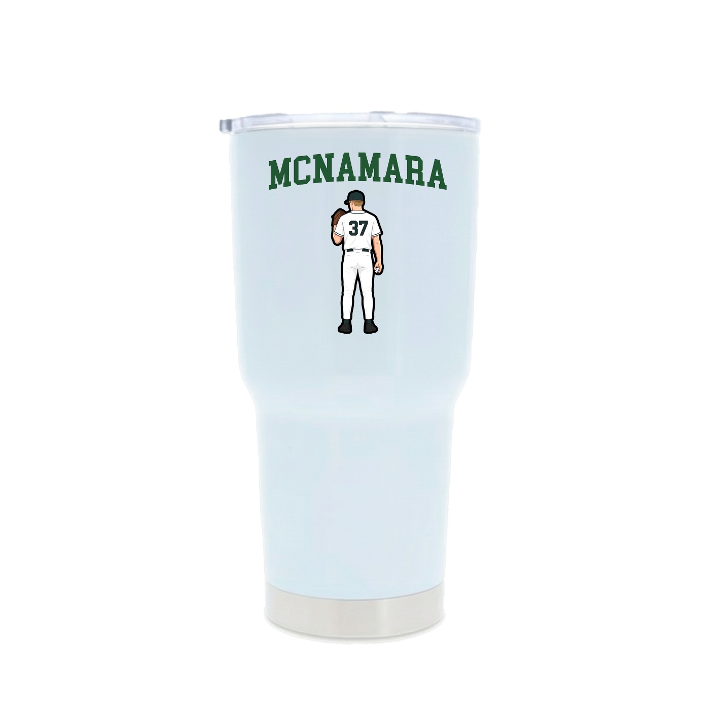 30oz Stainless Steel Tumbler — Shirsey in White