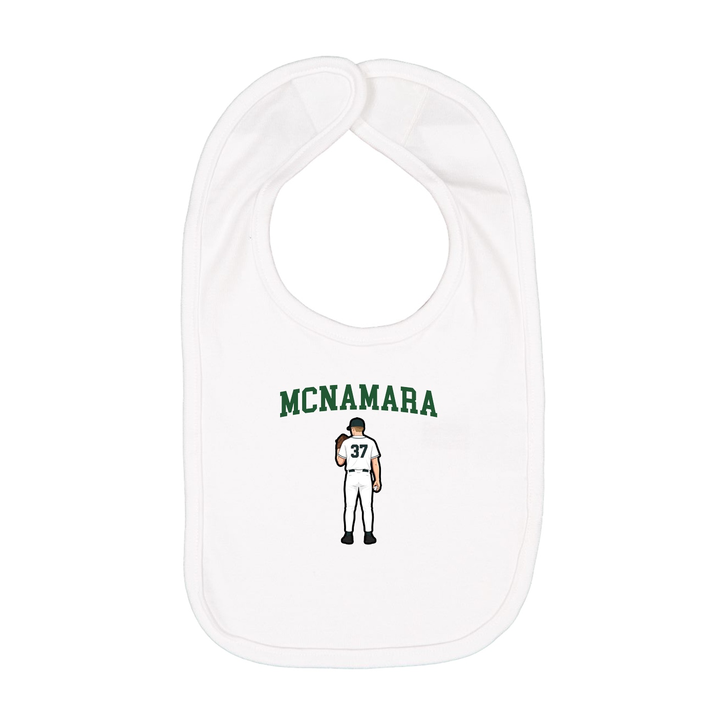 Infant Bib — Shirsey in White