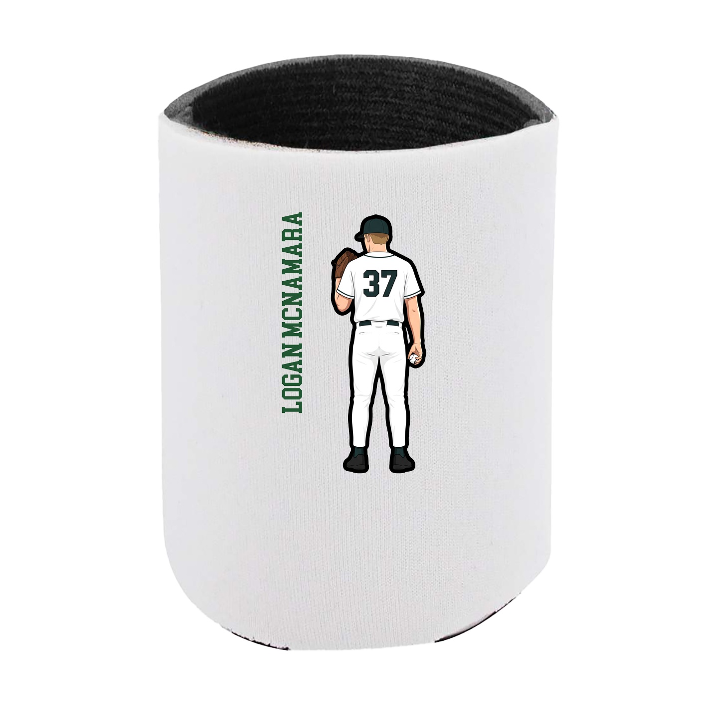 Can Holder — Name Vertical in White