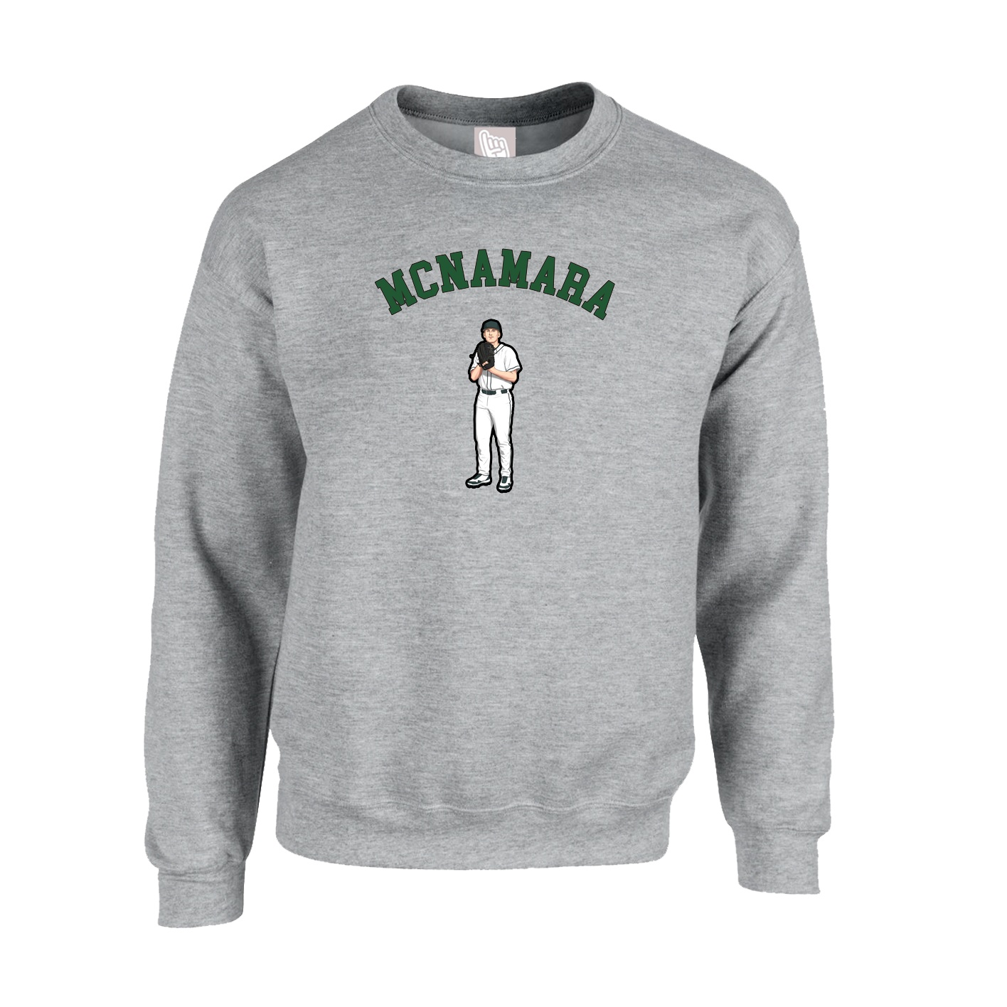 Fleece Crew — Shirsey Arch in Grey