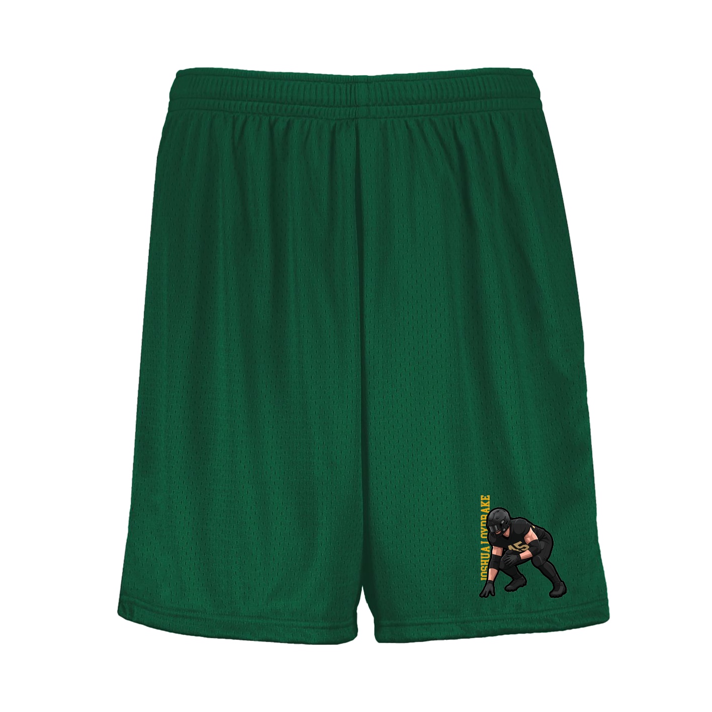 Shorts — Name Vertical in Green