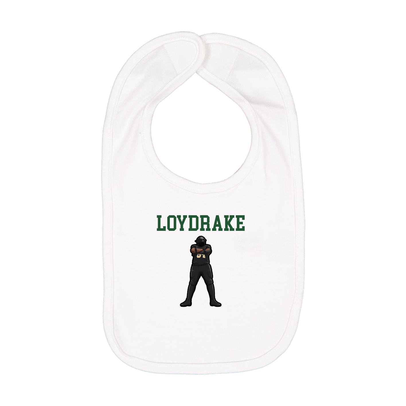 Infant Bib — Shirsey in White
