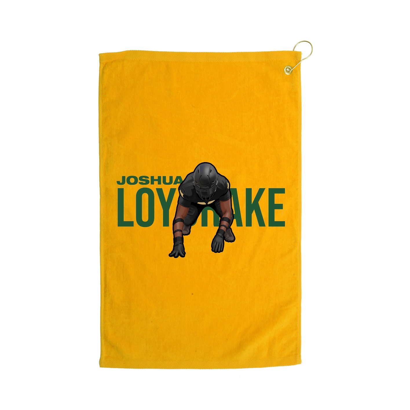 Golf Towel — Player Name in Gold