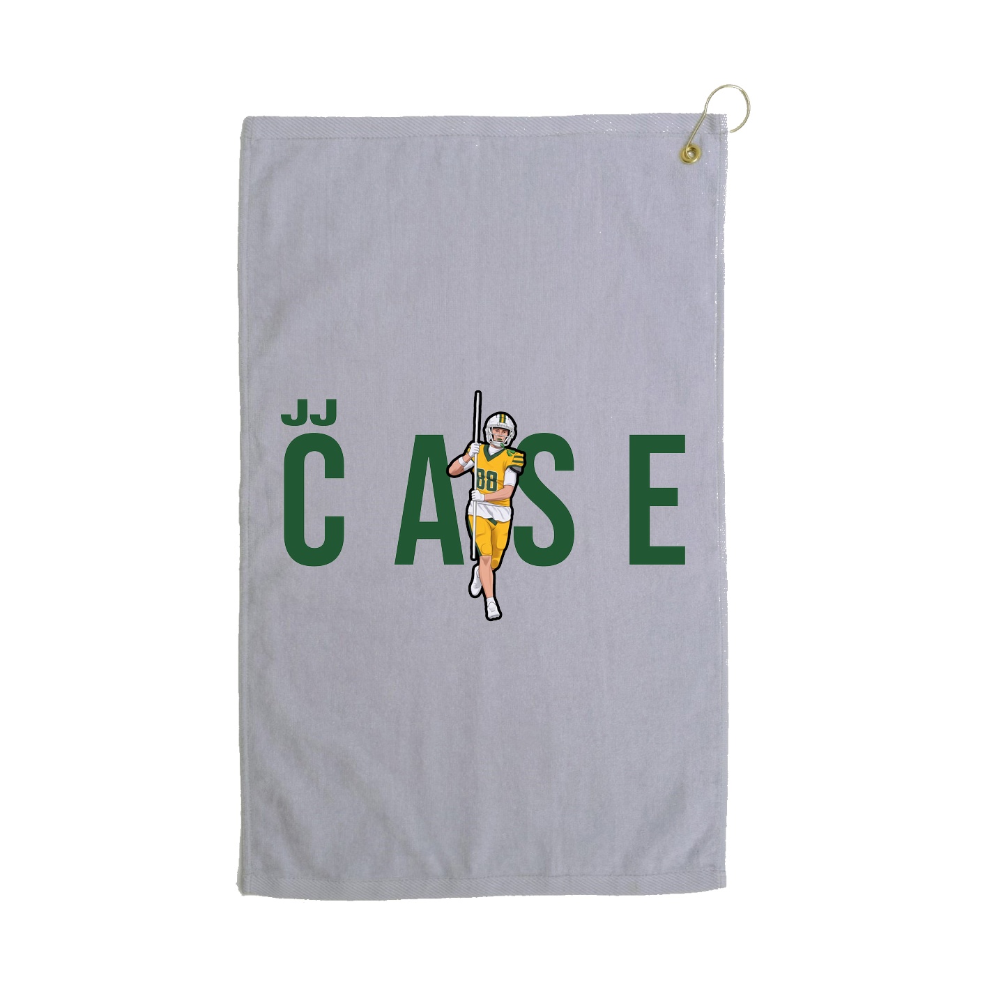 Golf Towel — Player Name in Grey