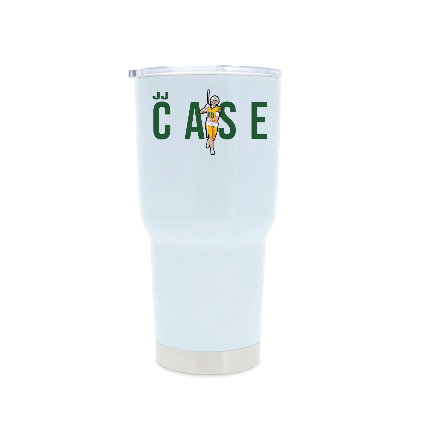 30oz Stainless Steel Tumbler — Player Name in White