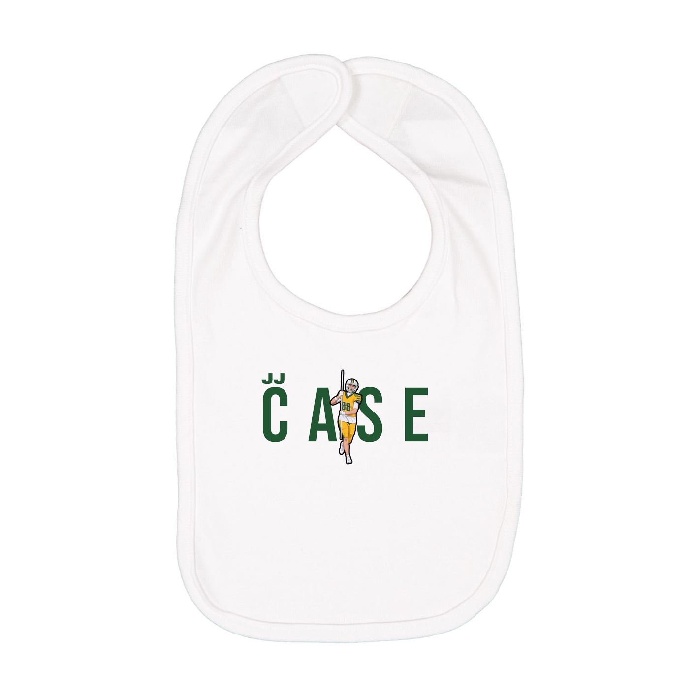 Infant Bib — Player Name in White