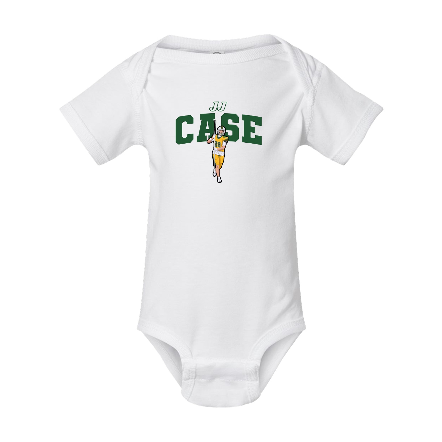 Baby Onesie — Name Arch in White