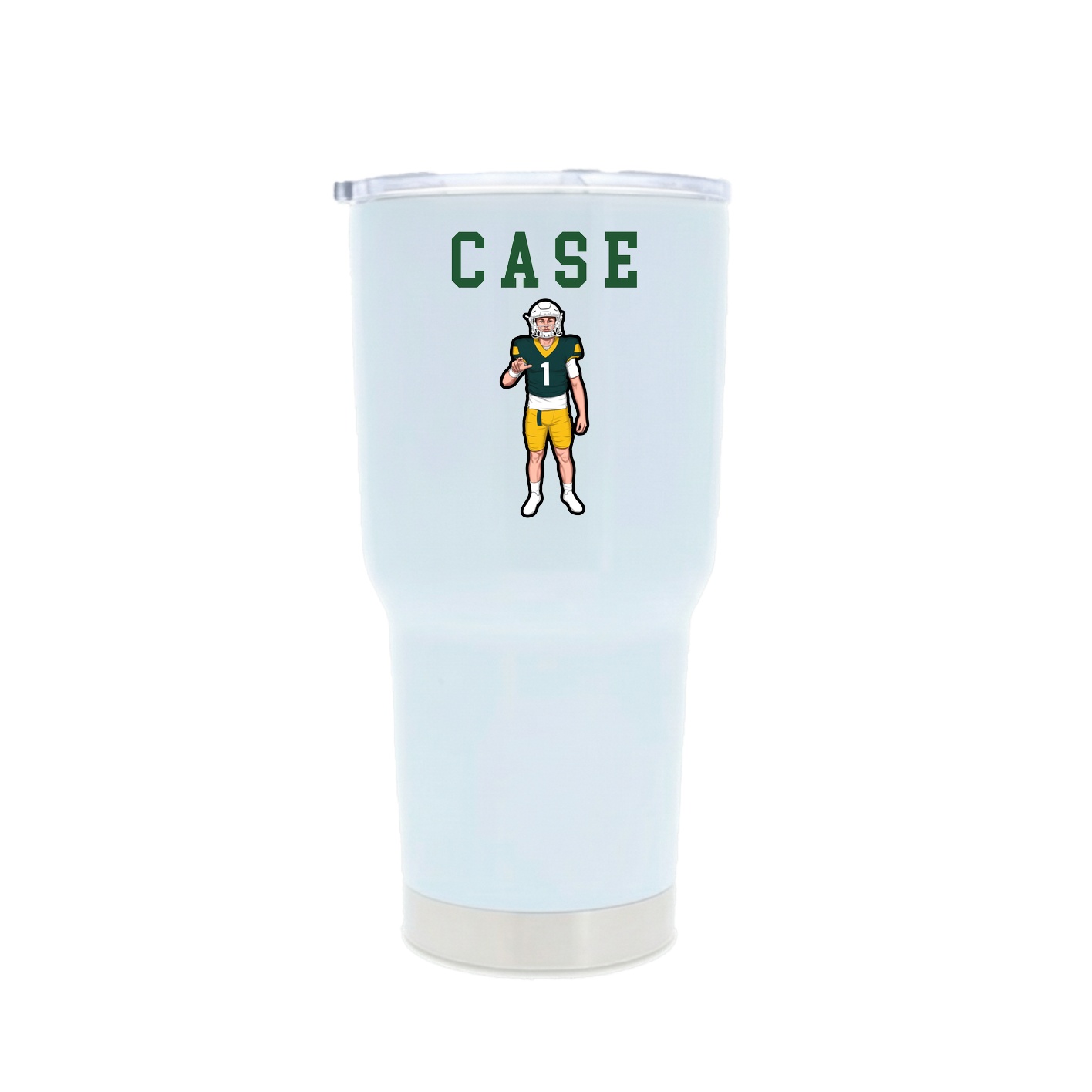 30oz Stainless Steel Tumbler — Shirsey in White
