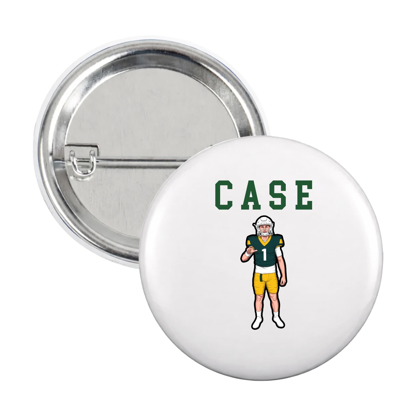 Game Day Button — Shirsey in White