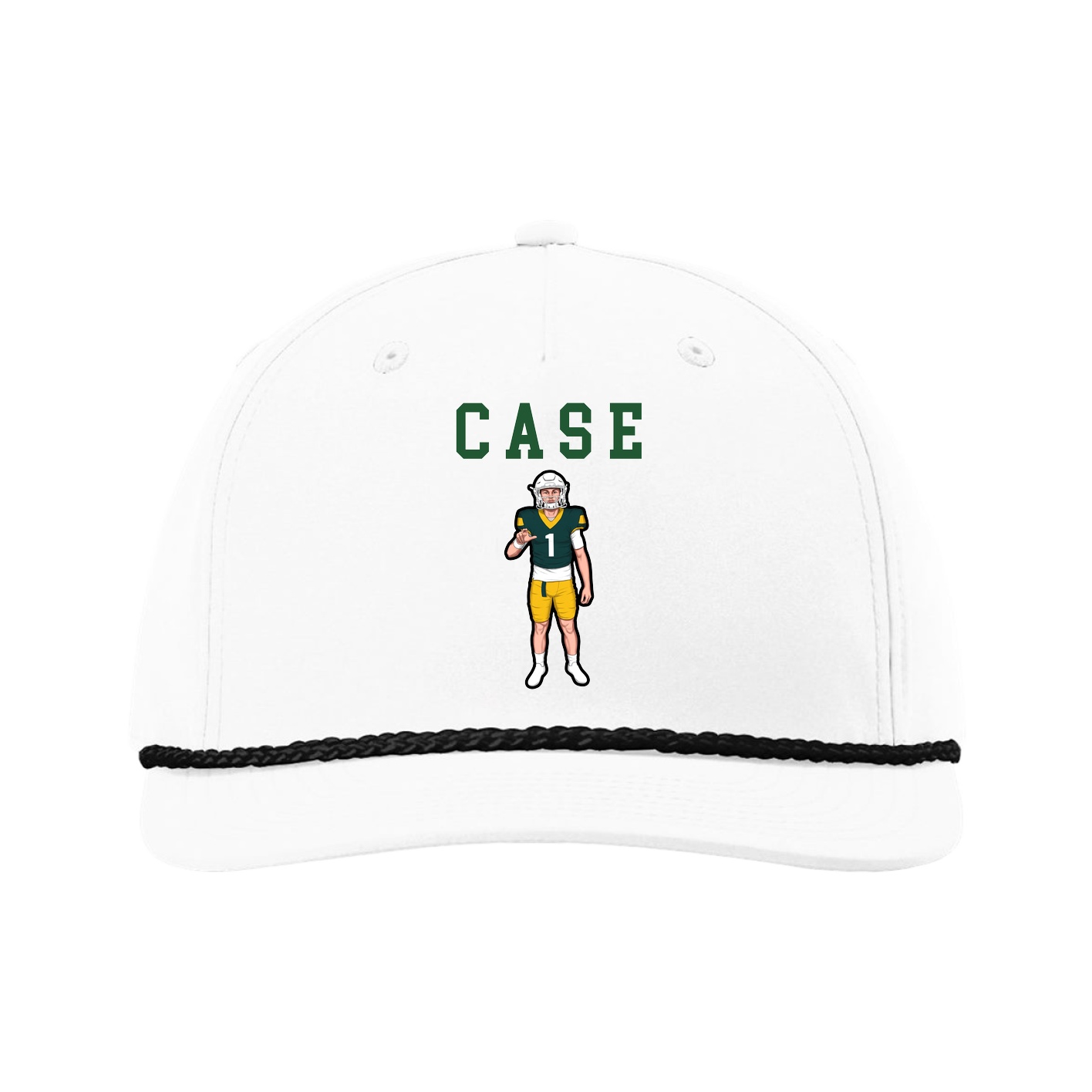 Five-Panel Classic Rope Cap — Shirsey in White