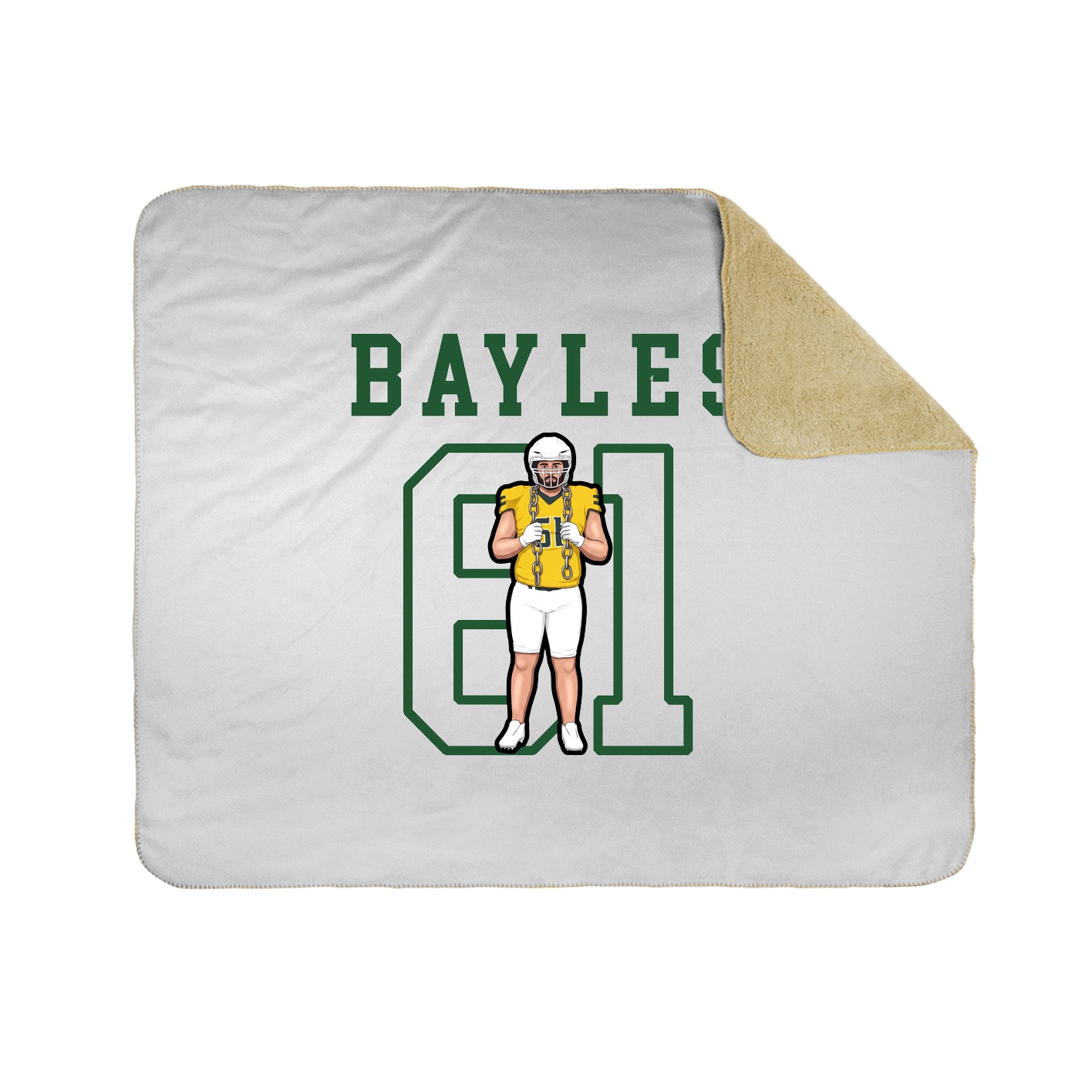 Throw Blanket — Shirsey in White