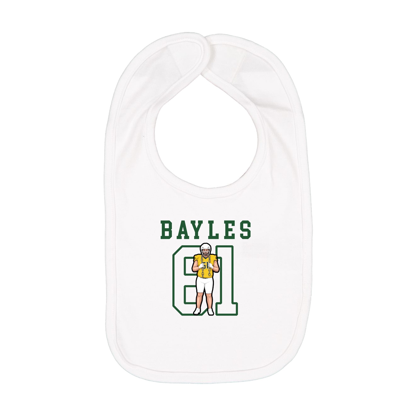 Infant Bib — Shirsey in White