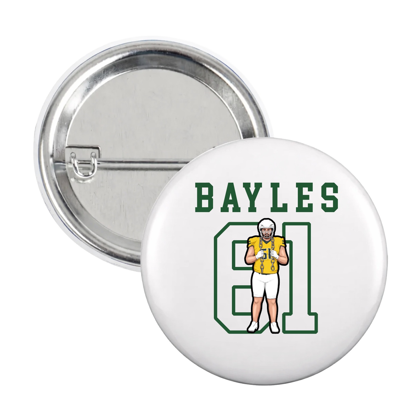 Game Day Button — Shirsey in White