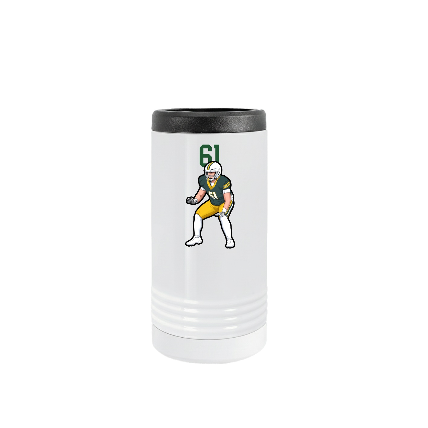 Slim Beverage Holder — Number Top in White