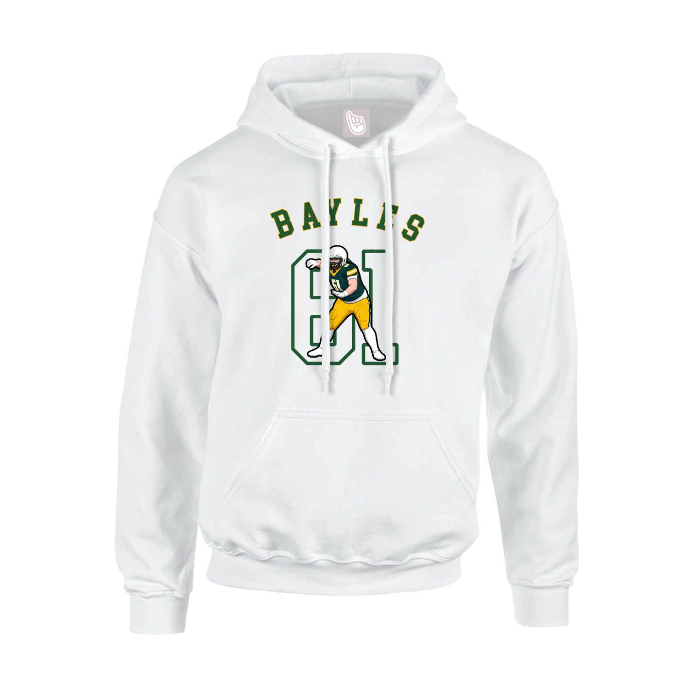 Youth Hoodie — Shirsey Arch in White