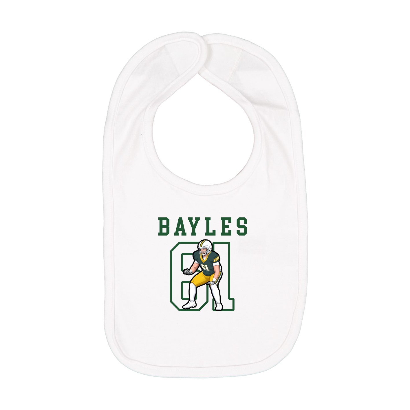 Infant Bib — Shirsey in White