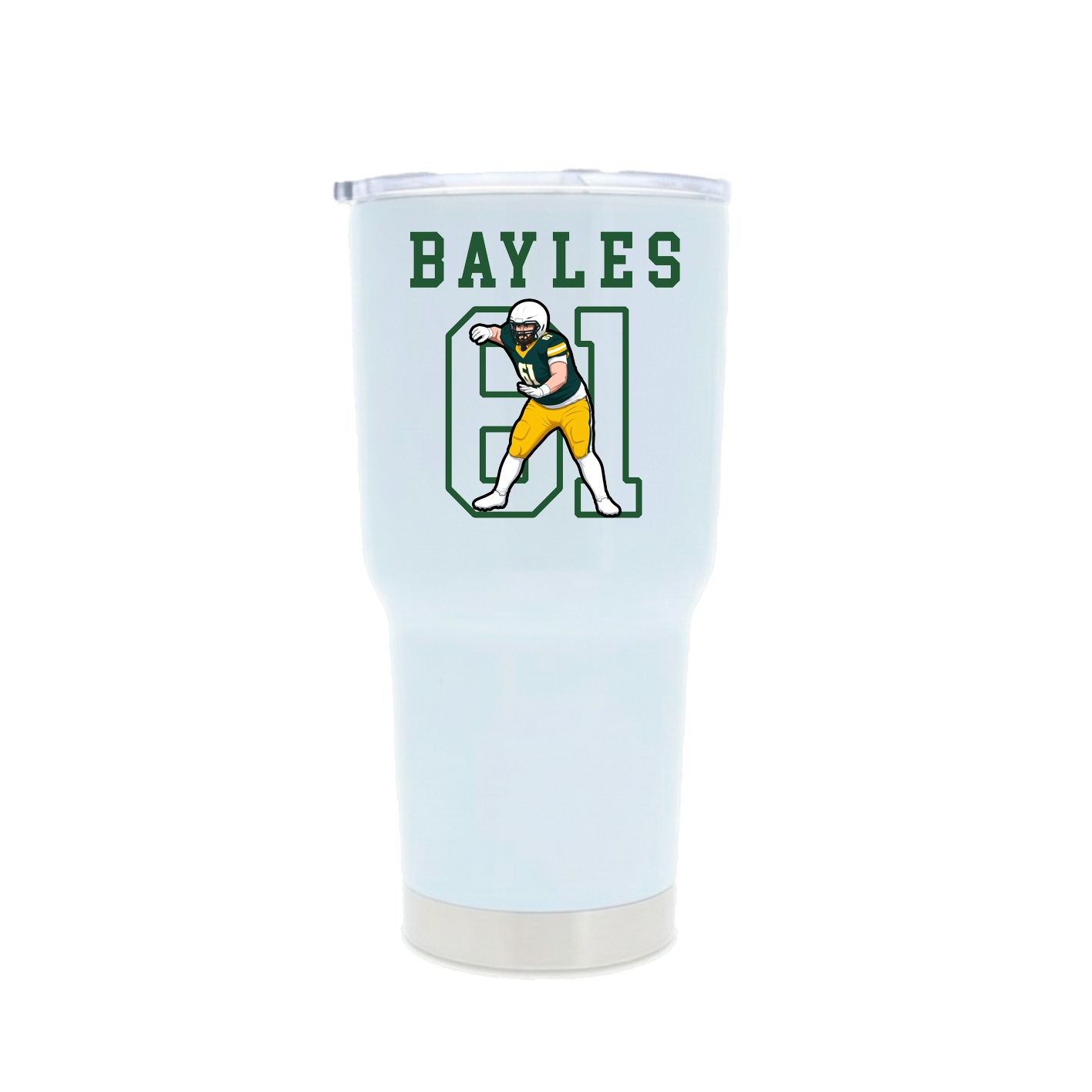 30oz Stainless Steel Tumbler — Shirsey in White