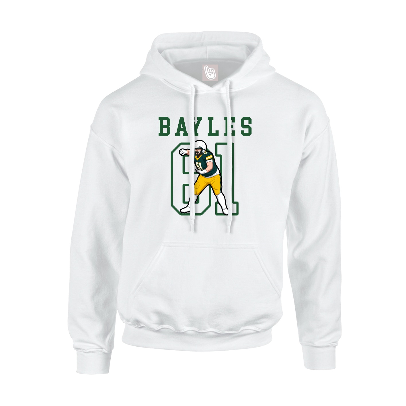 Hoodie — Shirsey in White